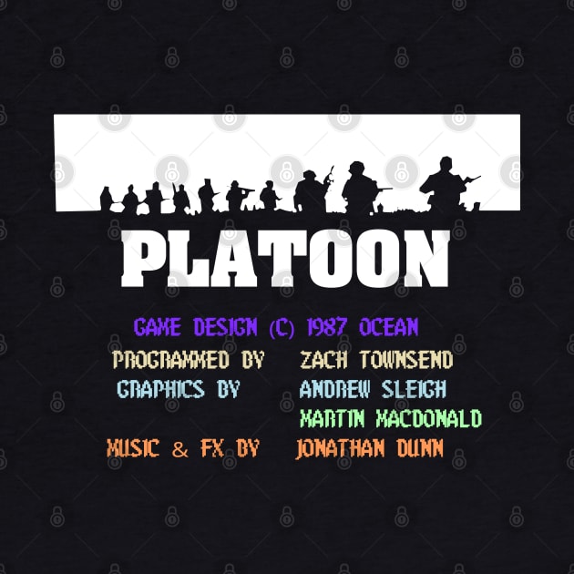 Platoon C64 Credits Screen (Dark Garments ONLY) by Republic of NERD 